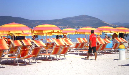 Obrelloni nella spiaggia convenzionata con Actinia Accomodation B&B Alghero